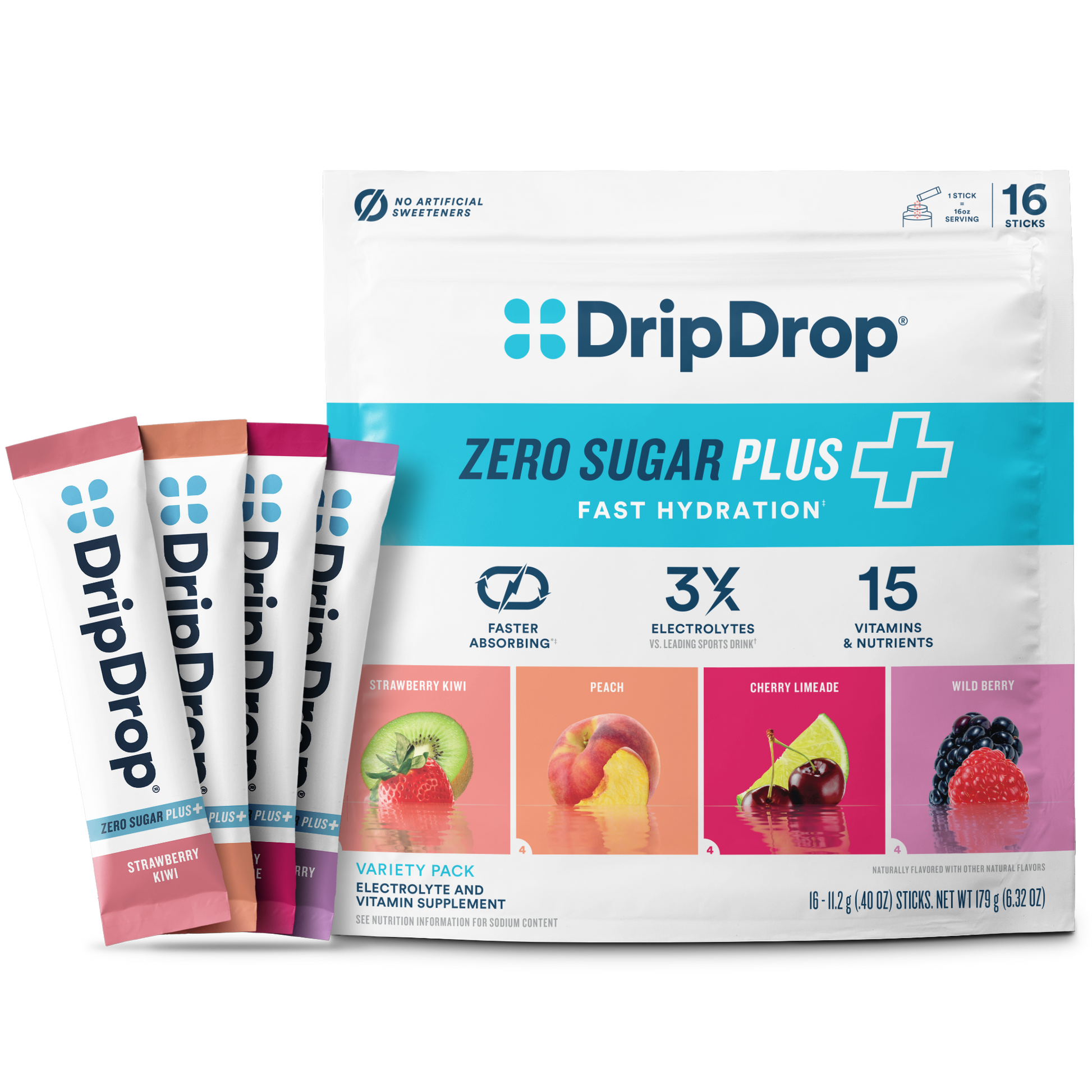 dripdrop-zero-sugar-plus-strawberry-kiwi-peach-cherry-limeade-wild-berry-16-oz-sticks-16-count-c4 Pouch_16ct_Front16ozSticks_VSPlus_Variety_B.png