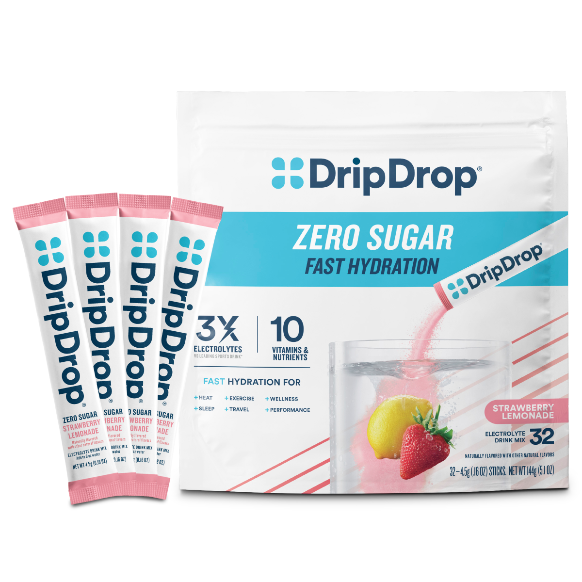 dripdrop-zero-sugar-strawberry-lemonade-electrolyte-powder-8-oz-sticks-32-count-q1 Zero_Strawberry_Lemonade_-_32ct_-_Transparent.png