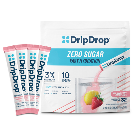 dripdrop-zero-sugar-strawberry-lemonade-electrolyte-powder-8-oz-sticks-32-count-q1 Zero_Strawberry_Lemonade_-_32ct_-_Transparent.png